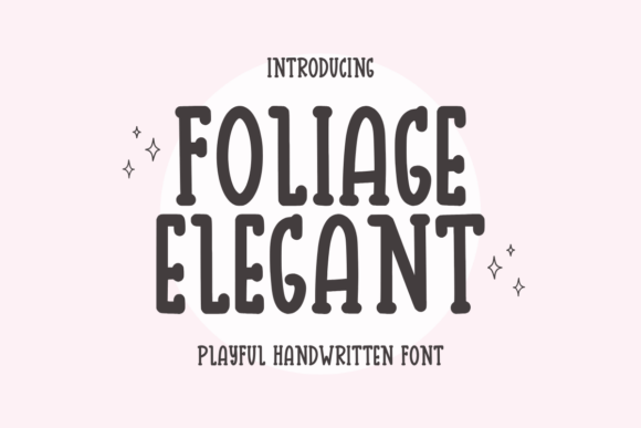 Foliage Elegant: A Playful Script Font for Editorial Expression