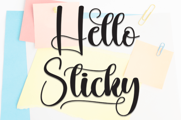 Hello Sticky: A Stick-to-Your-Ribs Script Font for Authentic Brands