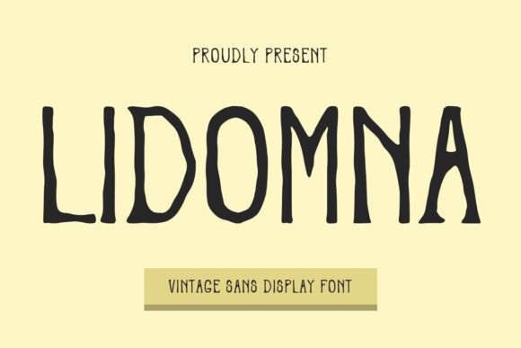 Lidomna: A Quirky Display Font with Editorial Soul