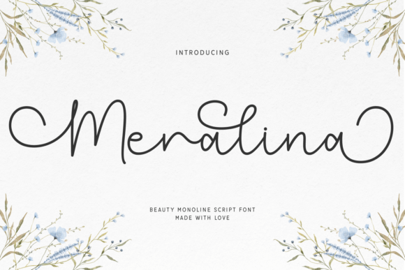 Meralina: A Romantic Script Font for Refined Editorial Design