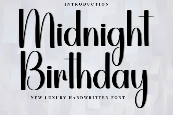 Midnight Birthday: A Script Font Built for Digital Sophistication