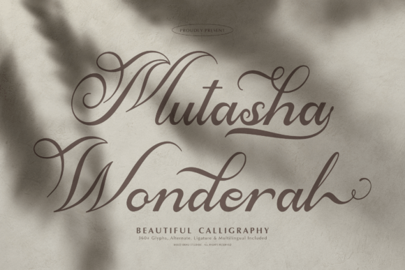 Mutasha Wonderal: A Font for Editorial Elegance