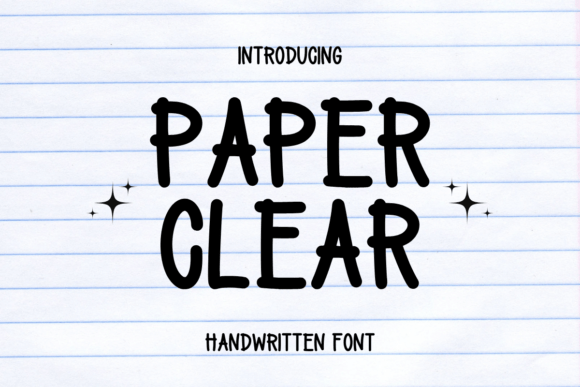 Paper Clear: A Handwritten Font for Editorial Character