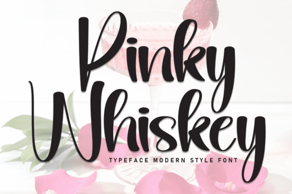 Pinky Whiskey: A Handwritten Script Font for Editorial Elegance