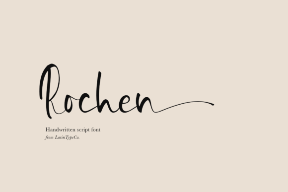 Rochen: A Signature Script Font for the Modern Maker