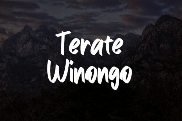 Terate Winongo: A Typeface That Transforms Digital Layouts